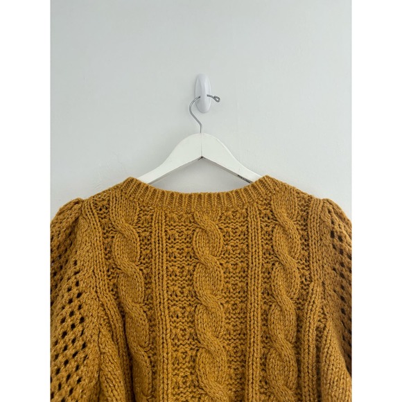 Loveshackfancy Rosie Cable Knit Sweater Amber - Picture 12 of 13